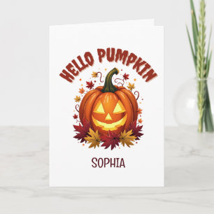 Persoonlijk Hallo Pompoen Halloween Vriend Geschen Kaart