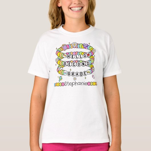 Persoonlijk Hallo Tweede Klas T-Shirt (Voorkant)