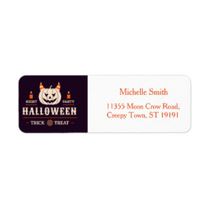 Persoonlijk Halloween-etiket op maat Etiket