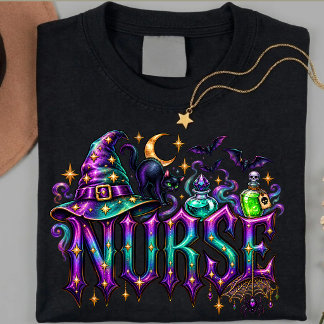 Persoonlijk Halloween-shirt voor verpleegkundigen T-shirt