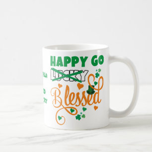 Persoonlijk HAPPY GO Lucky GEZEGEND St Patrick's D Koffiemok