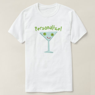 Persoonlijk Happy Martini T-Shirt