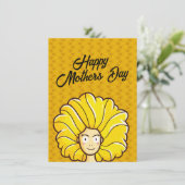 Persoonlijk Happy Moederdag Yellow Hair (Staand voorkant)