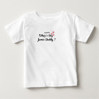 Persoonlijk Happy Vaderdag Baby T-Shirt