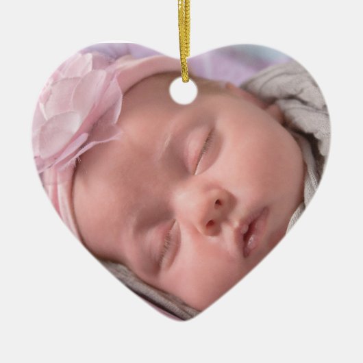 Persoonlijk Hartvormig Ornament (Voorkant)