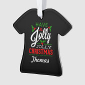 Persoonlijk heb je een Jolly Kerstmis Ornament (voorkant)