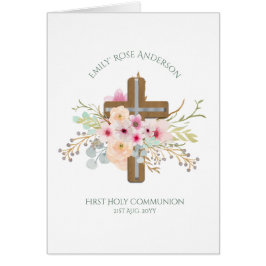 Persoonlijk Heilig Communie Bloemkruis