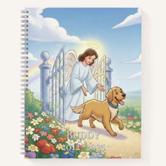 Persoonlijk herdenkingsboek voor huisdieren 'Rainb Notitieboek