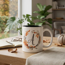 Persoonlijk Herfstloof Monogram