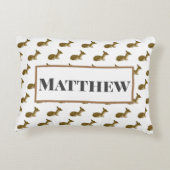 Persoonlijk herten zoete kind_Woud  Accent Kussen (Achterkant)