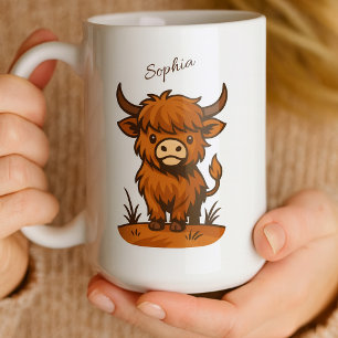 Persoonlijk Highland Cow-cadeau Koffiemok