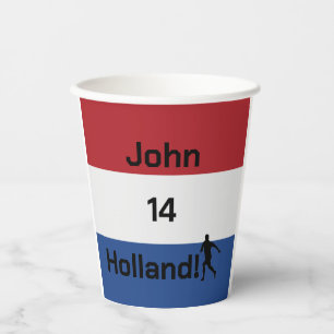 Persoonlijk Holland Vlaggenvoetbalfeest Papieren Bekers