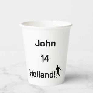 Persoonlijk Hollands Voetbalfeestje Papieren Bekers