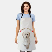 Persoonlijk honden schort – aangepaste foto en tek (Gedragen)