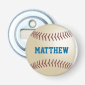 Persoonlijk honkbal button flesopener (Voorkant)