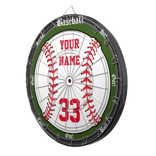Persoonlijk honkbal dartbord (Voorkant Rechts)