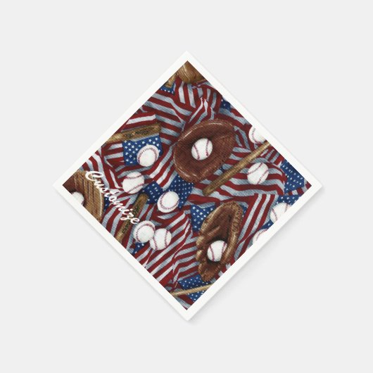 Persoonlijk honkbal in de Verenigde Staten luiers Servet (Hoek)