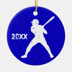 Persoonlijk, honkbal keramisch ornament