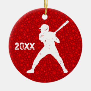 Persoonlijk, honkbal keramisch ornament