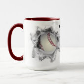Persoonlijk honkbal mok (Links)