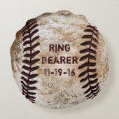 Persoonlijk honkbal ringdrager kussen (Achterkant)