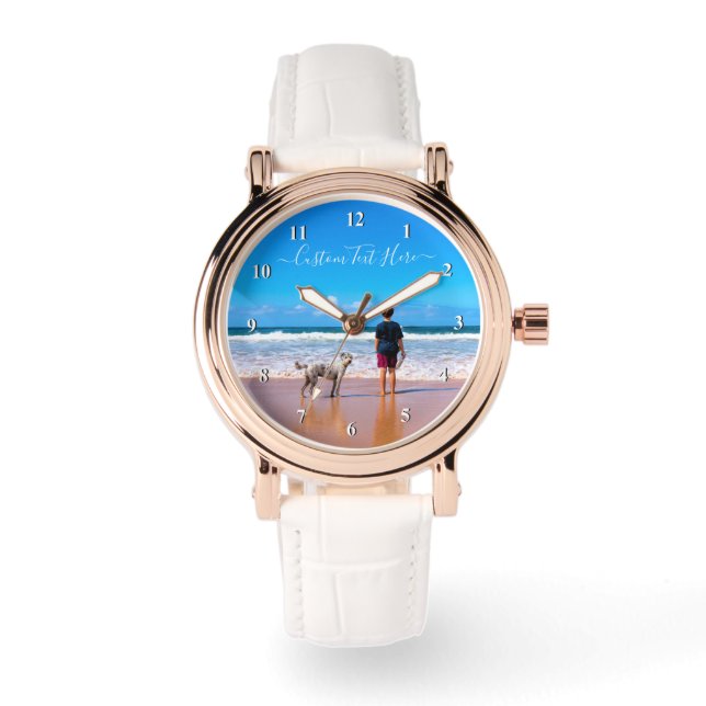 Persoonlijk horloge met aangepaste tekst (Voorkant)