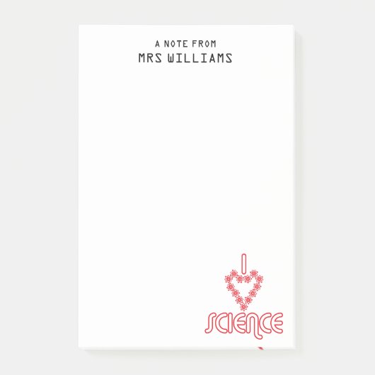 Persoonlijk hou ik van wetenschap post-it® notes (Voorkant)