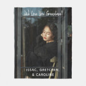 Persoonlijk houden we van het oma-fotoscript fleece deken (Voorkant)