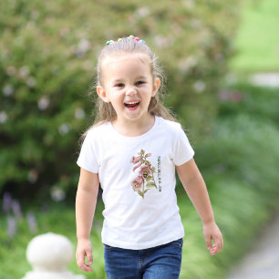 Persoonlijk Houten Bij Botanische Bloem Kinder Shirts