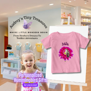 Persoonlijk Hummingbird Baby T-Shirt
