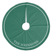 Persoonlijk Hunter Green Fleece Kerstboom Rok (Voorkant)
