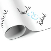 Persoonlijk huwelijk cadeaupapier (Rol Hoek)