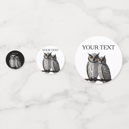 Persoonlijk huwelijk confetti (Achterkanten)