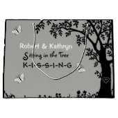 Persoonlijk huwelijk/Jubileum-romantiek Groot Cadeauzakje (Voorkant)