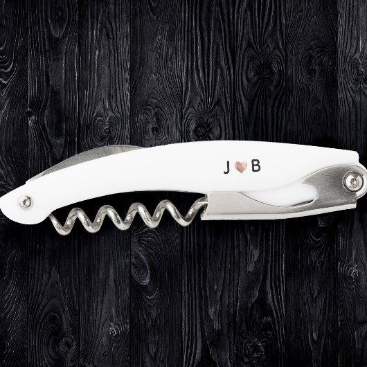 Persoonlijk Huwelijk Op Maat Hart Echtpaar Monogra Kurkentrekker