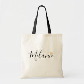 Persoonlijk huwelijk Tas - Modern Faux Gold Heart (Voorkant)