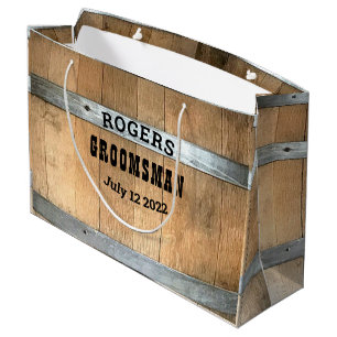 Persoonlijk huwelijksgetuige Whiskey Vat Groot Cadeauzakje