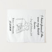 Persoonlijk Huwelijkskleed Wandkleed (Voorkant (horizontaal))