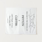 Persoonlijk Huwelijkskleed Wandkleed (Voorkant (horizontaal))