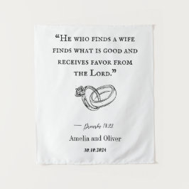 Persoonlijk Huwelijkskleed Wandkleed