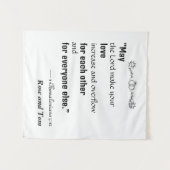 Persoonlijk Huwelijkskleed Wandkleed (Voorkant (horizontaal))