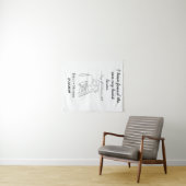 Persoonlijk HuwelijksTapijt Wandkleed (In Situ (horizontaal))