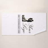 Persoonlijk Huwelijkswidee Voeg Uw Ontwerp Toe Badhanddoek (Badhanddoek)