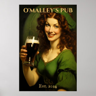 Persoonlijk Iers Café Uithangbord | St. Patrick's Poster