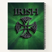 Persoonlijk Iers Keltisch Kruis Notitieboek (Achterkant)