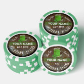 Persoonlijk Iers Pub-teken Poker Chips (Opstapeling)