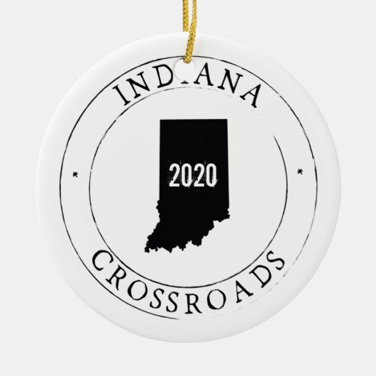 Persoonlijk Indiana-Ornament Keramisch Ornament (Voorkant)