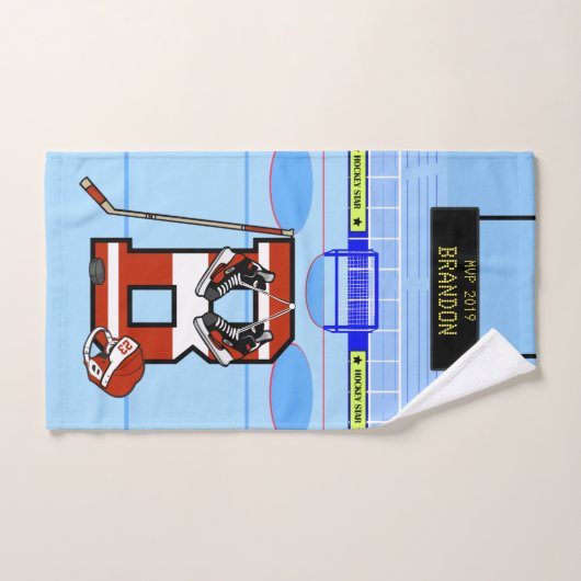Persoonlijk Initiaal B IJshockey Bad Handdoek (Handdoek)