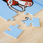Persoonlijk Initiaal IJshockey Legpuzzel (Zijkant)