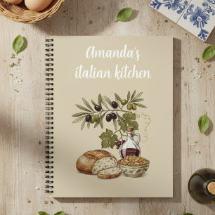 Persoonlijk Italiaans Keuken Rustiek Brood Recept Notitieboek